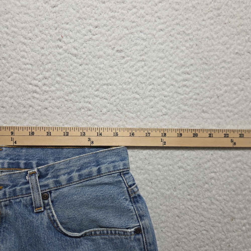 Y2K Arizona Jeans Co Mens Blue Boot Cut Jeans Skater Grunge Denim 32x30 - Picture 5 of 8